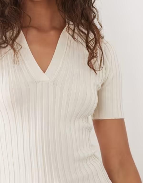 マンゴ レディース トップス ポロシャツ Mango short sleeve polo top BEIGE ベージュ マンゴ レディース トップス ポロシャツ Mango short sleeve polo top BEIGE ベージュ