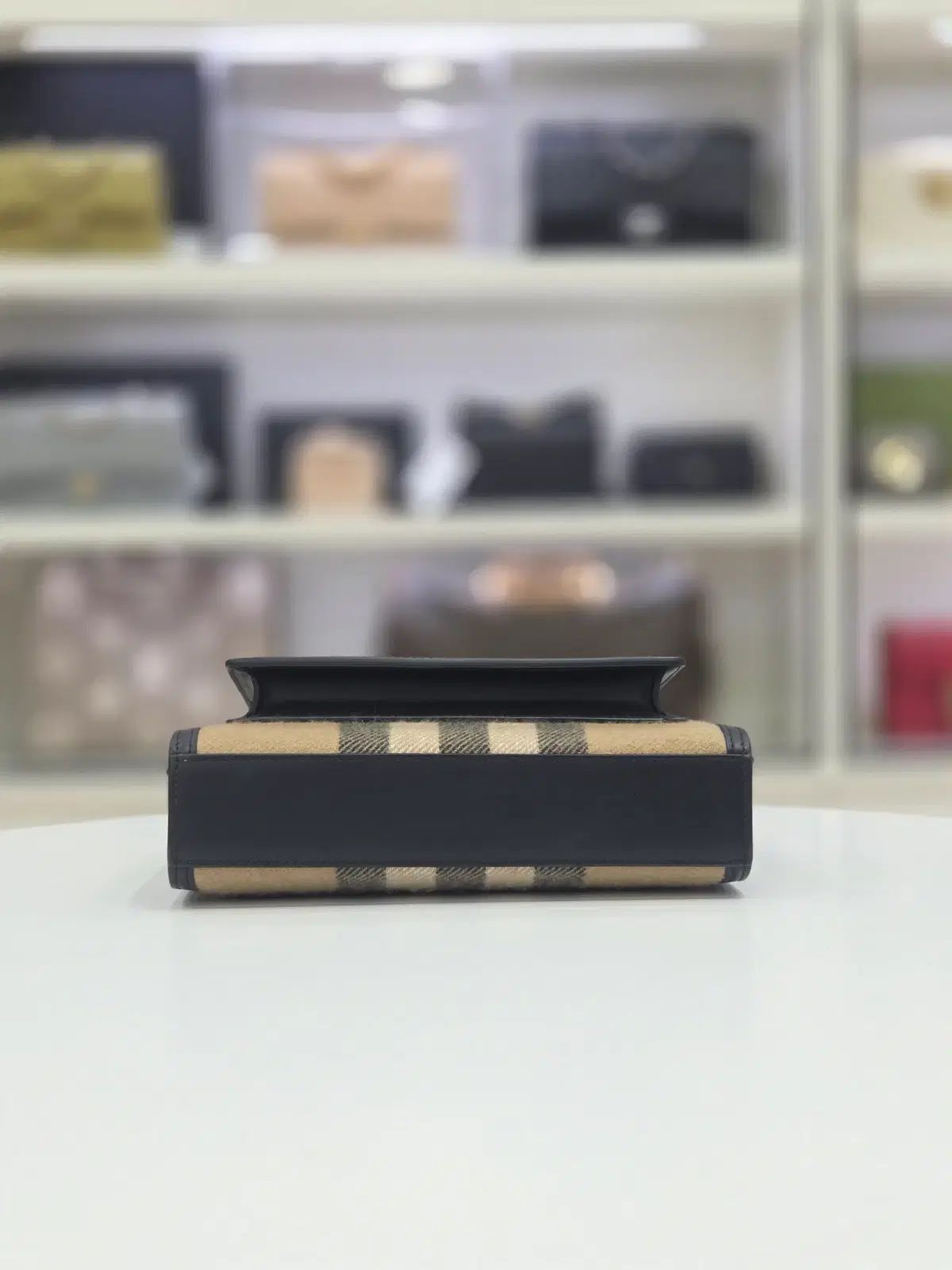 バーバリー チェック カシミア ミニ ポケット トート ショルダーバッグ 8035839