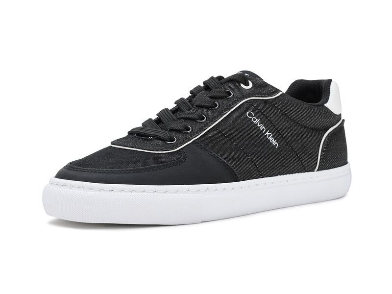 カルバンクライン レディース シューズ サンダル Calvin Klein Caspian Black DenimWhite ホワイト