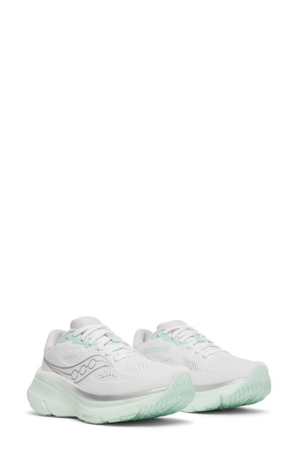 サッカニー レディース シューズ サンダル Saucony Guide 19 Running Shoe White Hush ホワイト
