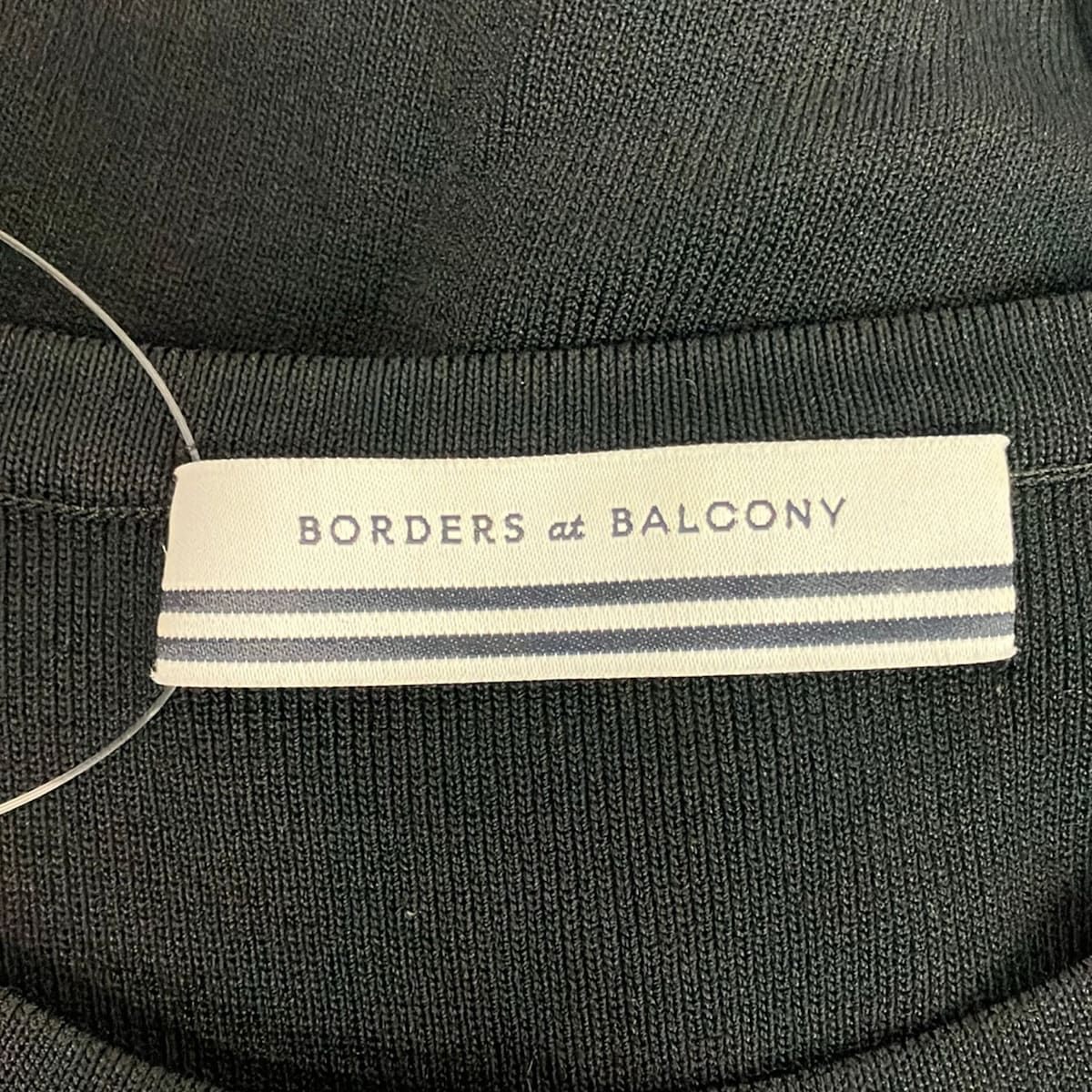 BORDERS at BALCONY(ボーダーズアットバルコニー) カーディガン サイズ38 M レディース美品 - 黒×白 長袖/ドット柄 BORDERS at BALCONY(ボーダーズアットバルコニー) カーディガン サイズ38 M レディース美品 - 黒×白 長袖/ドット柄