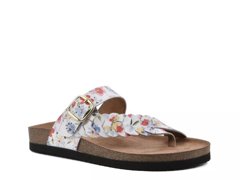 ホワイトマウンテン レディース シューズ サンダル White MountainHappier Wedge Sandal WhiteMulticolor Leather ホワイト