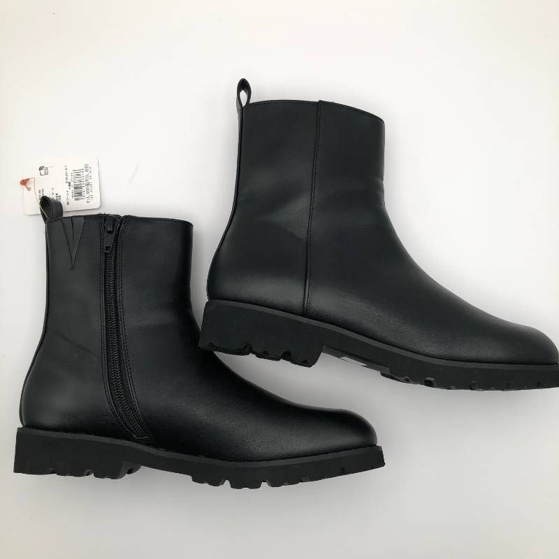 タ　UNTITLED　アンタイトル　トラックソールブーツ　黒　ブラック　22.5cm