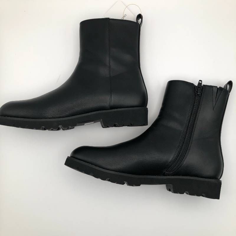 タ　UNTITLED　アンタイトル　トラックソールブーツ　黒　ブラック　22.5cm