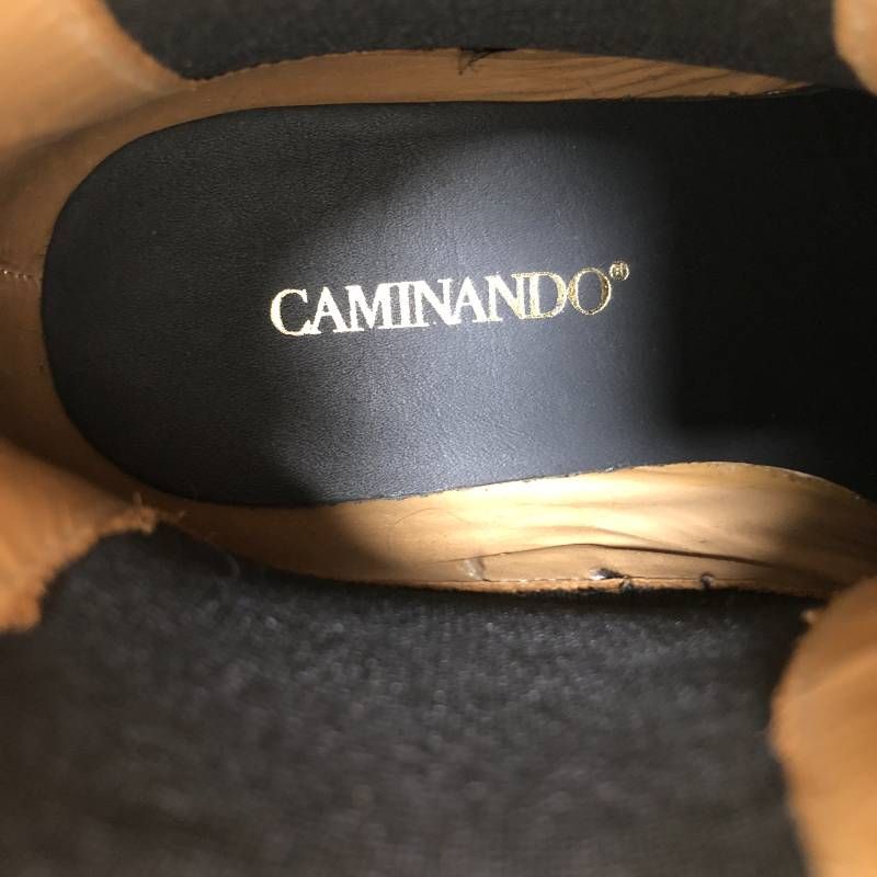 タ CAMINANDO カミナンド ブーツ 黒 ブラック レザー 6 タ CAMINANDO カミナンド ブーツ 黒 ブラック レザー 6