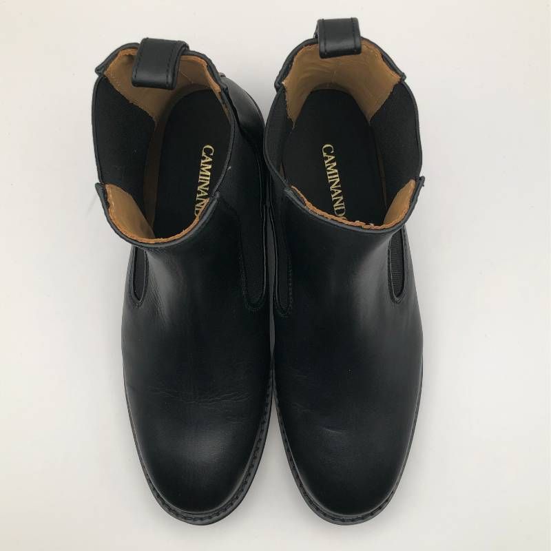 タ　CAMINANDO　カミナンド　ブーツ　黒　ブラック　レザー　6