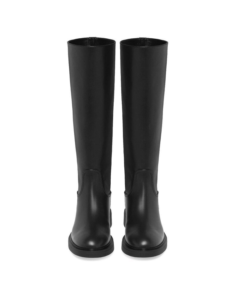 ジャンヴィト ロッシ レディース シューズ ブーツ・レインブーツ Gianvito Rossi Womens Ascott Boots Black Calf Leather ブラック