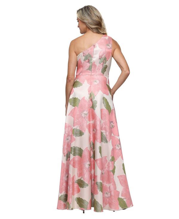 アレックスイブニングス レディース トップス ワンピース ワンショルダー Alex Evenings Womens OneShoulder Gown Coral Multi コーラル