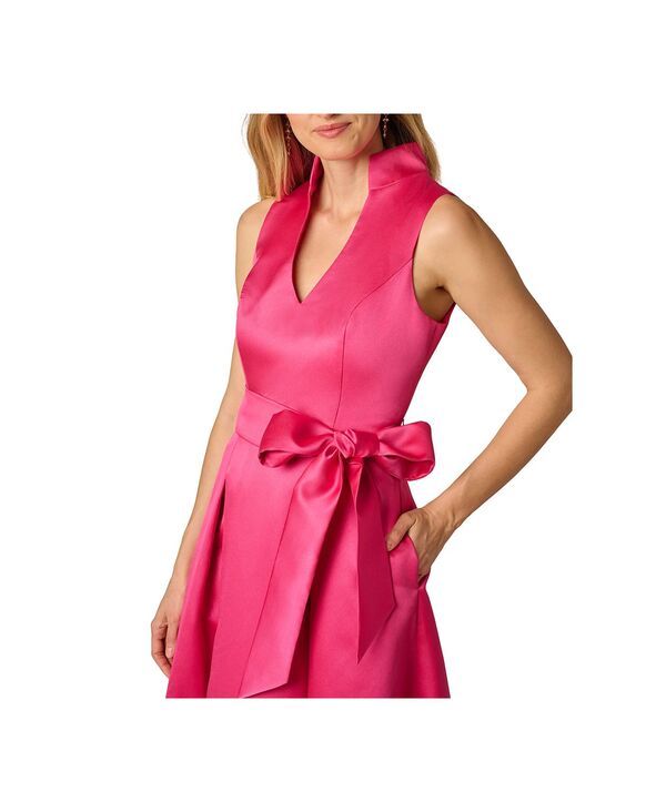 アドリアナ パペル レディース トップス ワンピース ノースリーブ Adrianna Papell Womensleeveless Notch Front Dress Electric Pink ピン アドリアナ パペル レディース トップス ワンピース ノースリーブ Adrianna Papell Womensleeveless Notch Front Dress Electric Pink ピン
