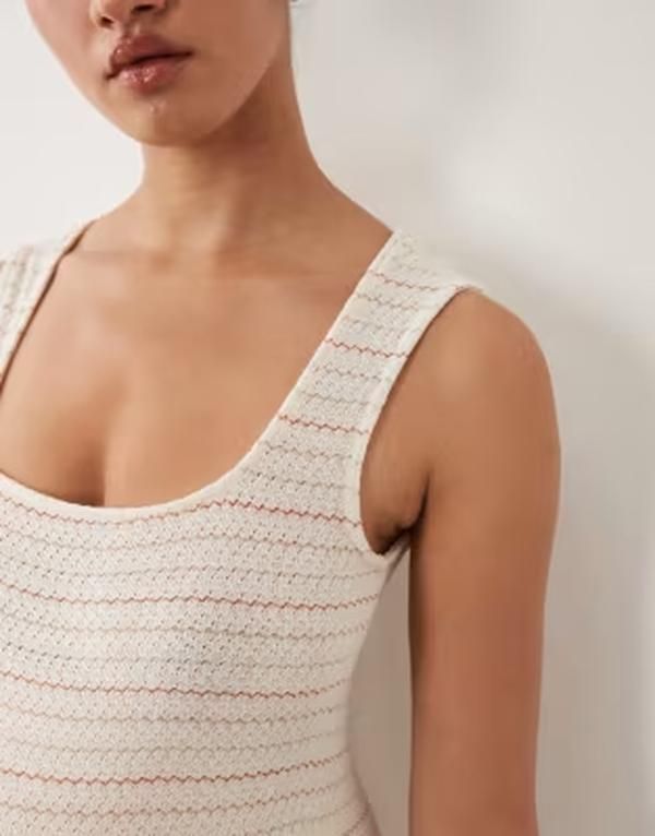 ママライシアス レディース トップス ワンピース ミディ ジャージー マタニティ Mamalicious Mamalicious Maternity square neck jersey croche
