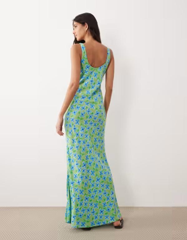 エイソス レディース トップス ワンピース フラワー柄 プリント ミディ フラワー ASOS DESIGN scoop neck tie front midi dress floral print G エイソス レディース トップス ワンピース フラワー柄 プリント ミディ フラワー ASOS DESIGN scoop neck tie front midi dress floral print G