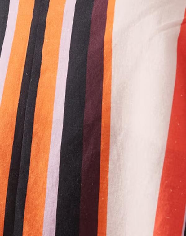 エイソス レディース トップス ワンピース ミニ コットン リネン ASOS DESIGN cotton linen bandeau mini sundress in orange and pink エイソス レディース トップス ワンピース ミニ コットン リネン ASOS DESIGN cotton linen bandeau mini sundress in orange and pink
