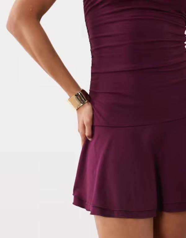 コットンオン レディース トップス ワンピース ミニ Cotton hold me tube mini dress in blackberry