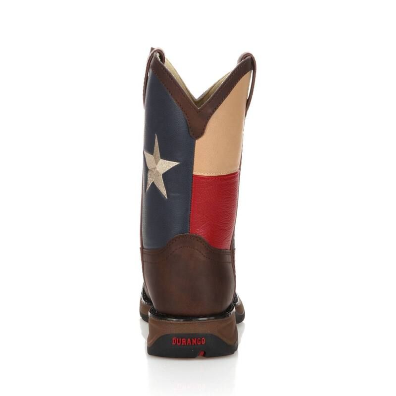 ドゥランゴ レディース シューズ ブーツ・レインブーツ Lil Durango Kids Texas Flag Western Boots Brown ブラウン