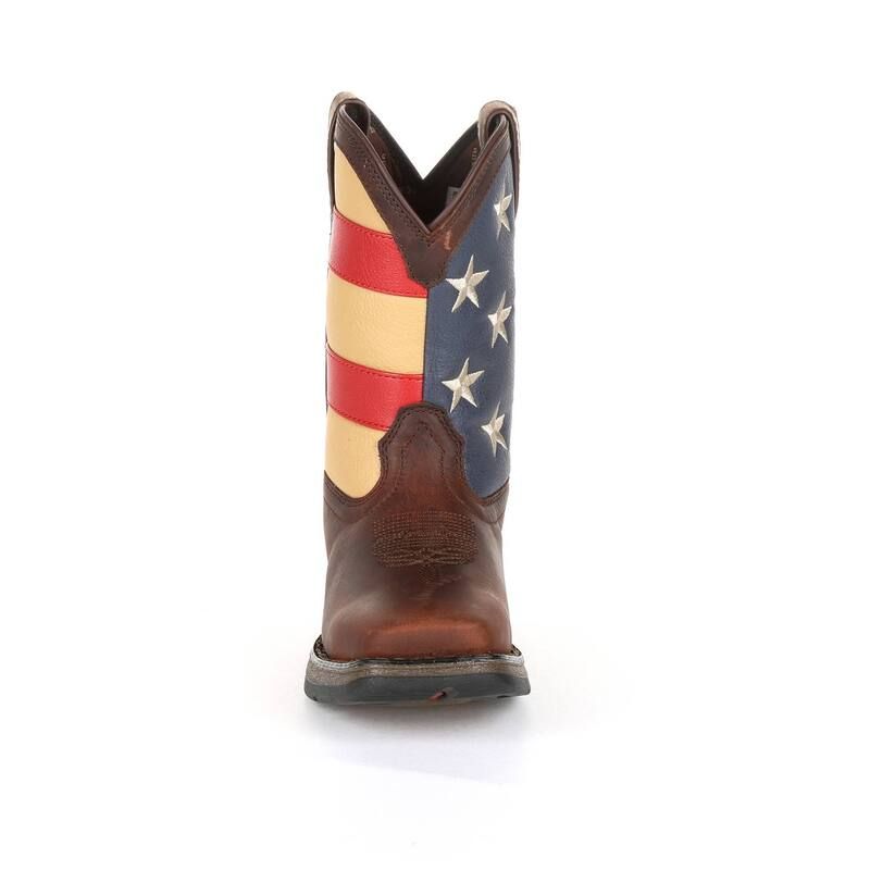 ドゥランゴ レディース シューズ ブーツ・レインブーツ Lil Rebel by Durango American Flag Toddler Western Boots Brown ブラウン