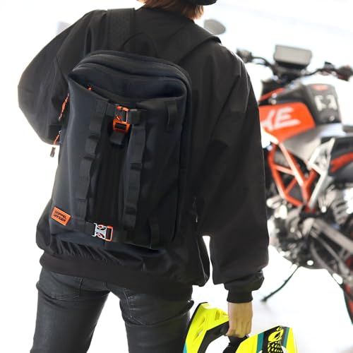 ドッペルギャンガー(DOPPELGANGER) モトバックパック メットイン 【バイク用クロロプレン素材バックパック】 容量28L ヘルメット収納可能 コンプレッションバックル付属 DBT608-BK ブラックJu ドッペルギャンガー(DOPPELGANGER) モトバックパック メットイン 【バイク用クロロプレン素材バックパック】 容量28L ヘルメット収納可能 コンプレッションバックル付属 DBT608-BK ブラックJu