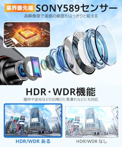 ドライブレコーダー ミラー型【2026年進化モデル・4KHD画質・12インチ大画面】 ドライブレコーダー 前後カメラ WDR＆HDR ドラレコ 170度超広い視角 フル HD解像度 ミラレコ タッチパネル LED信号対応 デジタルインナーミラー ループ録画Ju