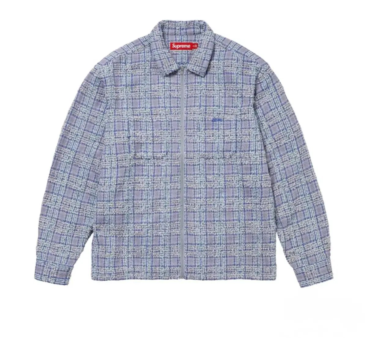 Supreme ブークレ ジップアップ シャツ ブルー - 24FW