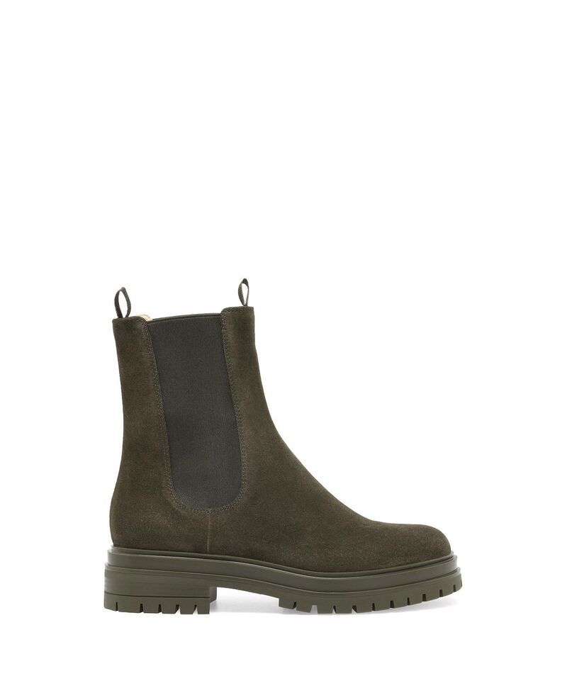 ジャンヴィト ロッシ レディース シューズ ブーツ・レインブーツ Gianvito Rossi Womens Chester Booties Green Suede Leather グリーン