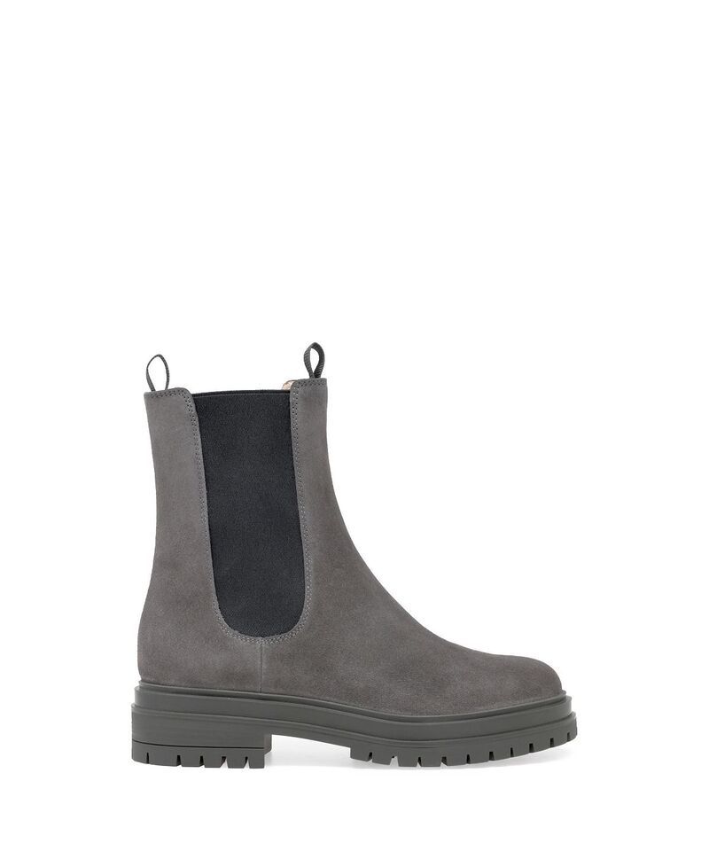 ジャンヴィト ロッシ レディース シューズ ブーツ・レインブーツ Gianvito Rossi Womens Chester Booties Grey Suede Leather グレー