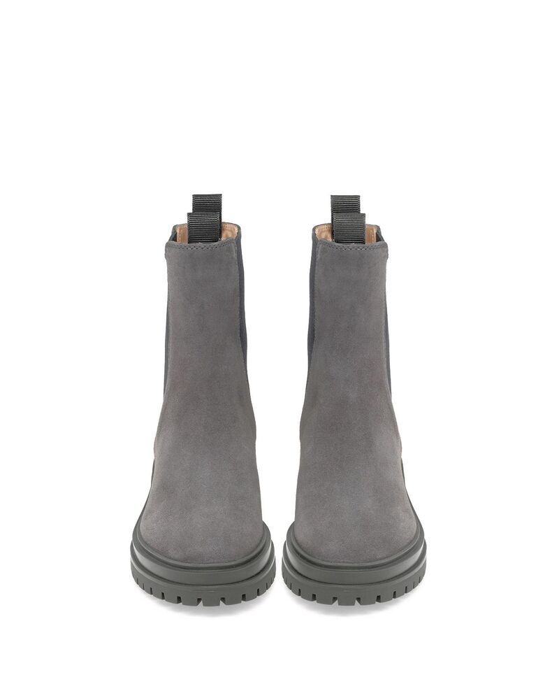 ジャンヴィト ロッシ レディース シューズ ブーツ・レインブーツ Gianvito Rossi Womens Chester Booties Grey Suede Leather グレー