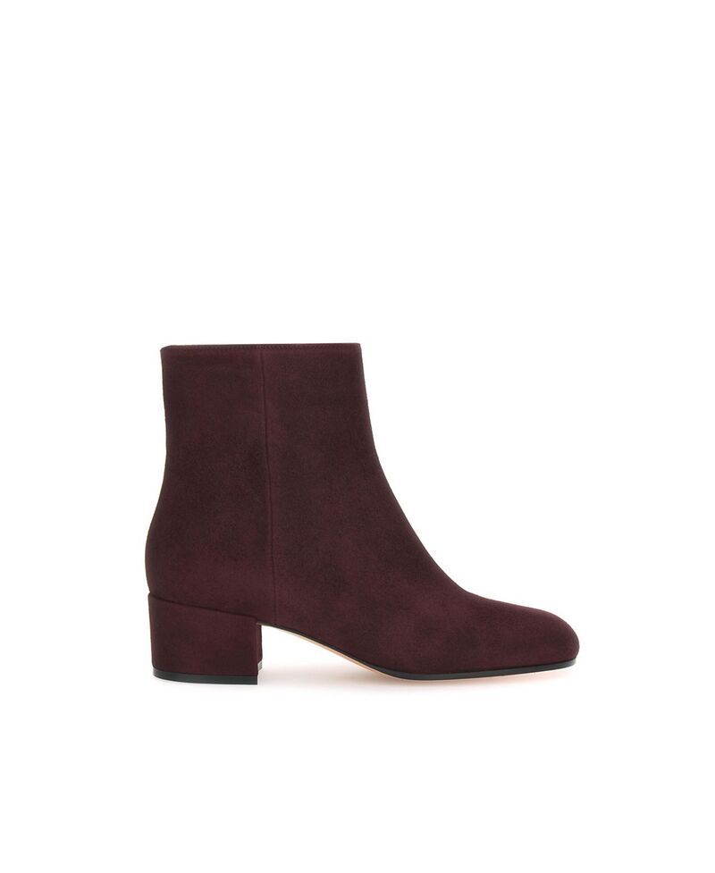 ジャンヴィト ロッシ レディース シューズ ブーツ・レインブーツ Gianvito Rossi Womens Joelle 45 Booties Red Suede Leather レッド