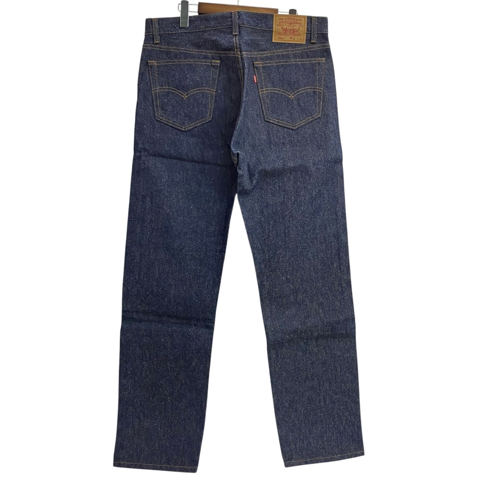 リーバイス Levi's 90's USA製 501xx 赤文字 ノンウォッシュ NOS 濃紺 デニム ブルー W35 L33サイズ 201MB-1525 VB