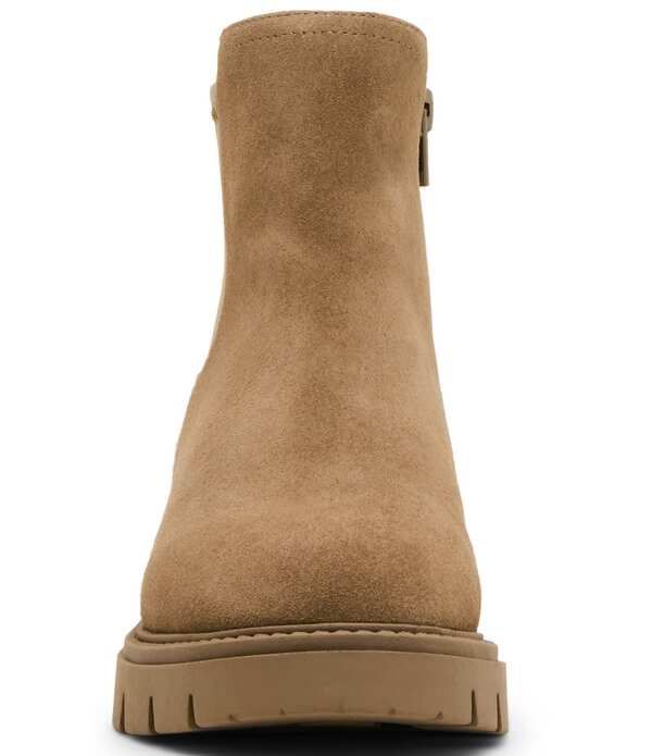 ブロンド レディース シューズ ブーツ・レインブーツ スエード Blondo Kyra Waterproof Suede Lug Booties Taupe トープ