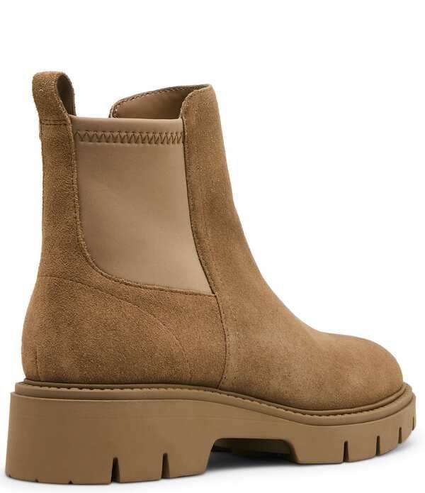 ブロンド レディース シューズ ブーツ・レインブーツ スエード Blondo Kyra Waterproof Suede Lug Booties Taupe トープ