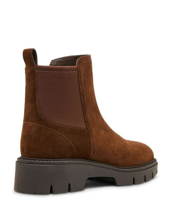 ブロンド レディース シューズ ブーツ・レインブーツ スエード Blondo Kyra Waterproof Suede Lug Booties Chocolate チョコレート