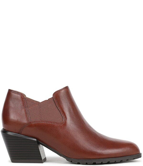 バイオニック レディース シューズ ブーツ・レインブーツ レザー ヒール Vionic Bethany Leather Stacked Heel Booties Baked Clay バイオニック レディース シューズ ブーツ・レインブーツ レザー ヒール Vionic Bethany Leather Stacked Heel Booties Baked Clay