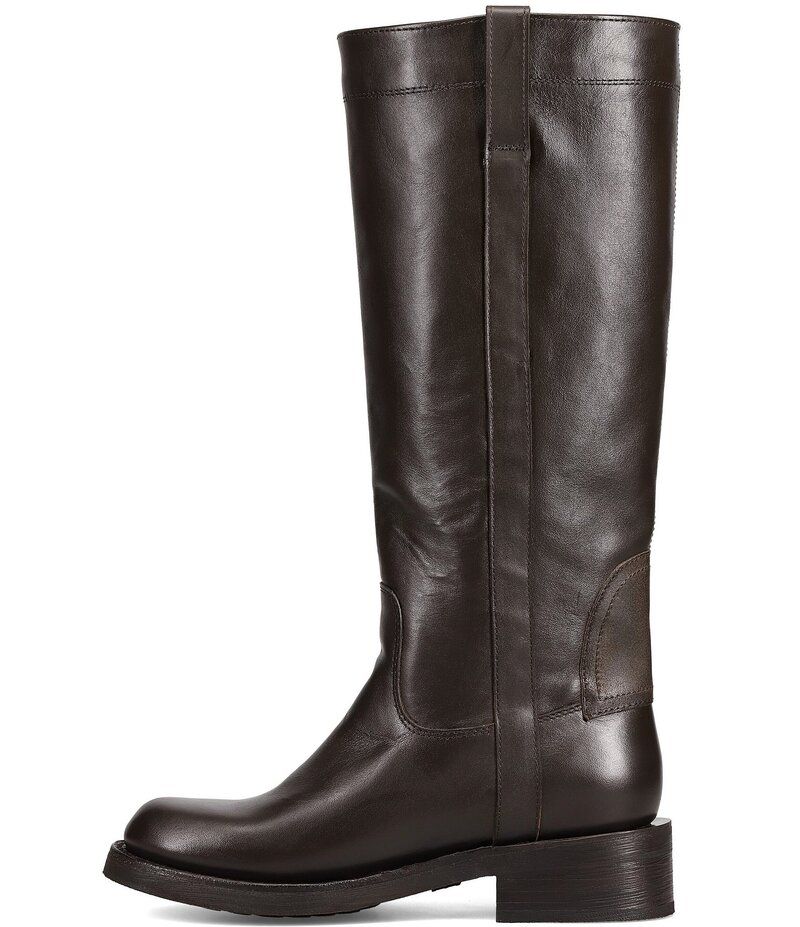フライ レディース シューズ ブーツ・レインブーツ レザー Frye Viv Leatheriding Boots Dark Brown ブラウン