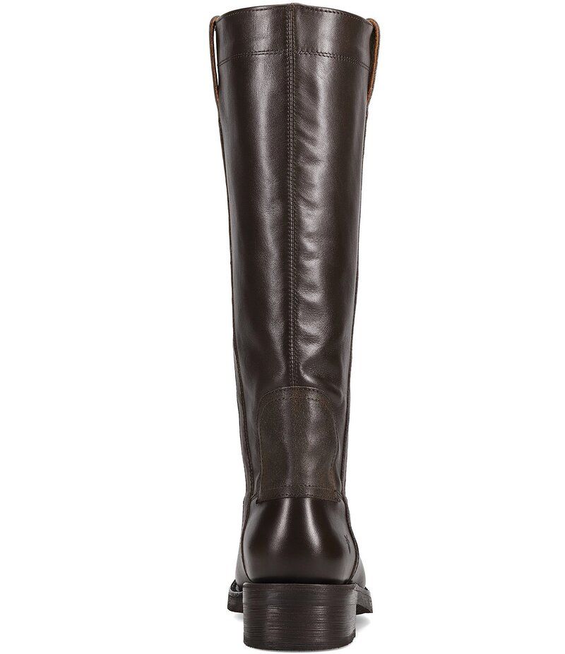フライ レディース シューズ ブーツ・レインブーツ レザー Frye Viv Leatheriding Boots Dark Brown ブラウン