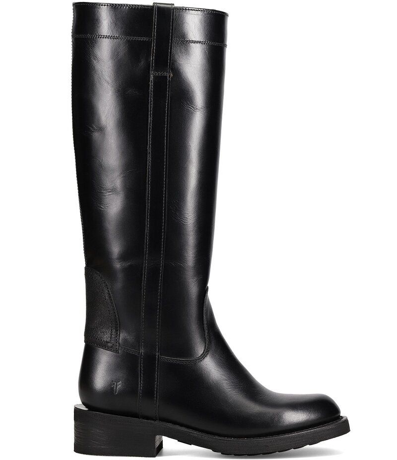 フライ レディース シューズ ブーツ・レインブーツ レザー Frye Viv Leatheriding Boots Black ブラック