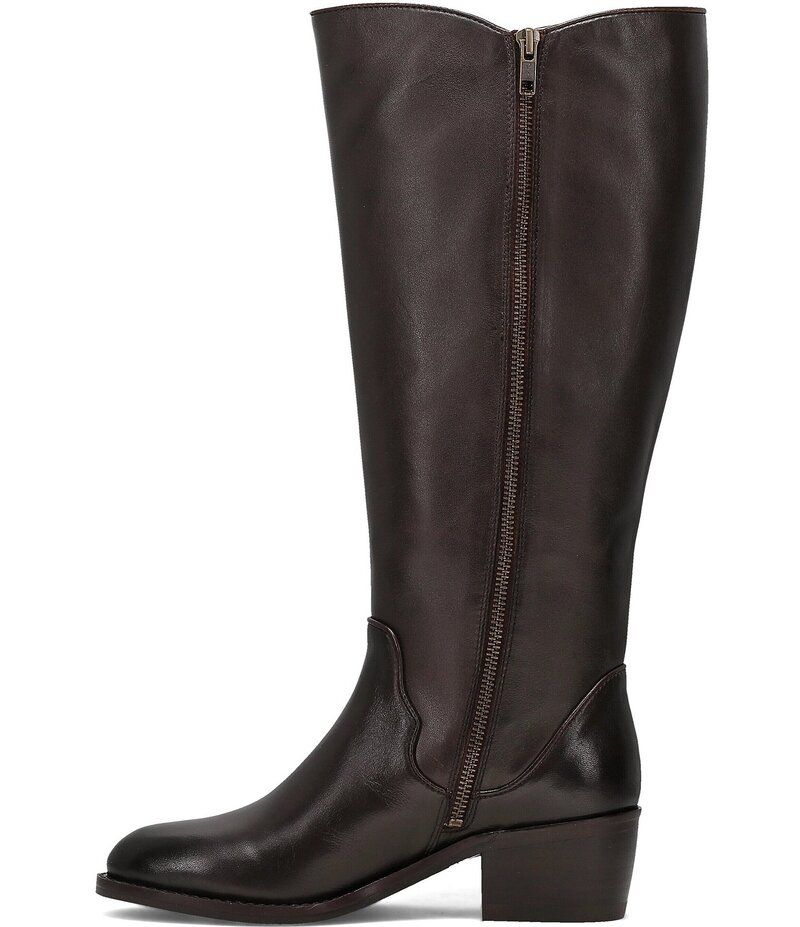 フライ レディース シューズ ブーツ・レインブーツ トール レザー Frye Carson 2 Piping Leather Tall Boots Dark Brown ブラウン