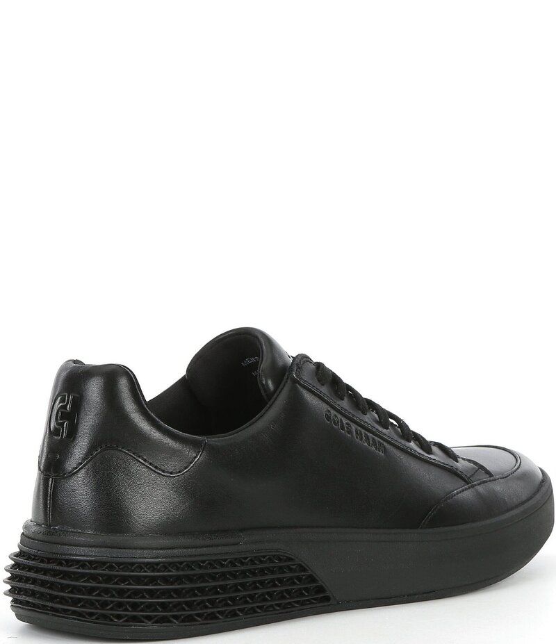 コールハーン メンズ シューズ ドレスシューズ スニーカー レザー Cole Haan Mens GrandPro Leather Halfcourt Skyweave Sneakers BlackB