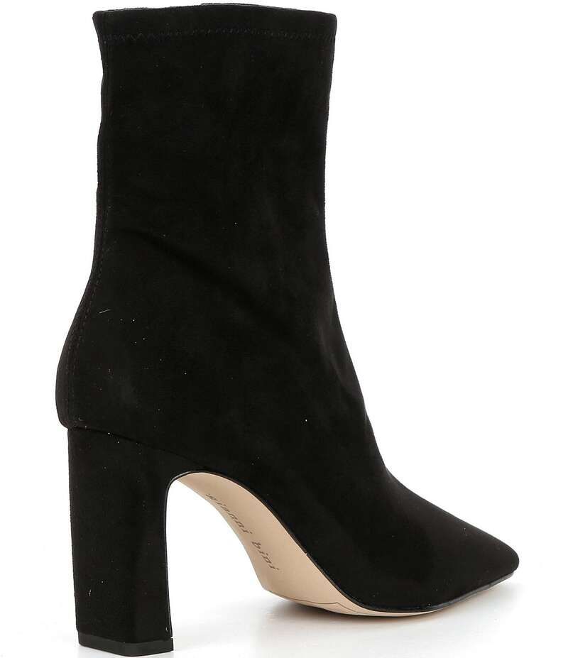 ジャンビニ レディース シューズ ブーツ・レインブーツ ヒール Gianni Bini Irvin Stretch Block Heel Booties Black ブラック