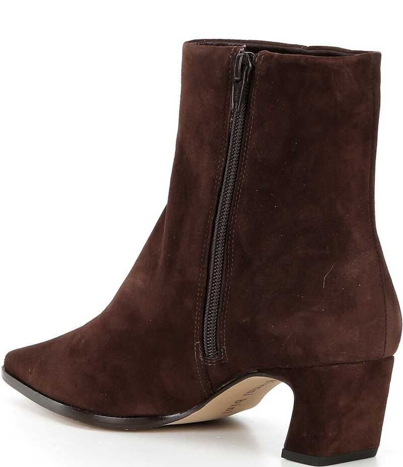 ジャンビニ レディース シューズ ブーツ・レインブーツ スエード ブーツ ヒール Gianni Bini Waltar Suede Snip Toe Kitten Block Heel Booties