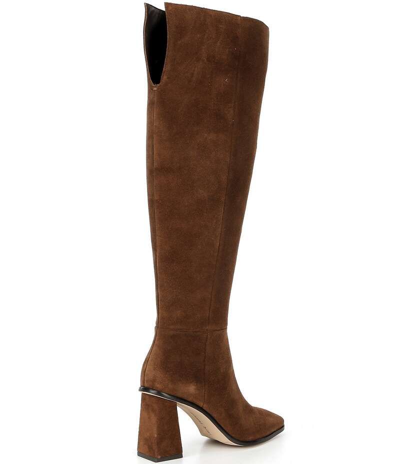 ジャンビニ レディース シューズ ブーツ・レインブーツ スエード ヒール Gianni Bini Traversuede Block Heel Over The Knee Boots Graham C