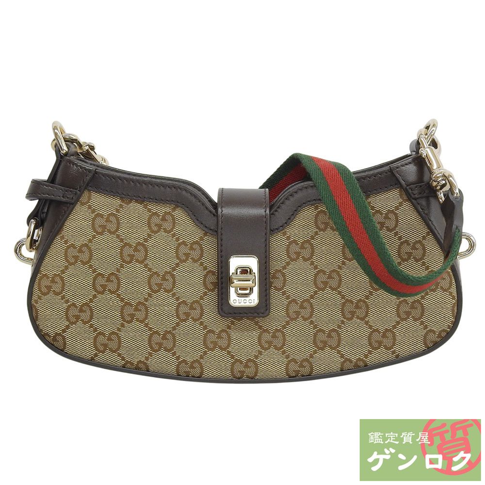 グッチ シェリーライン ムーンサイド ハンドバッグ ショルダーバッグ