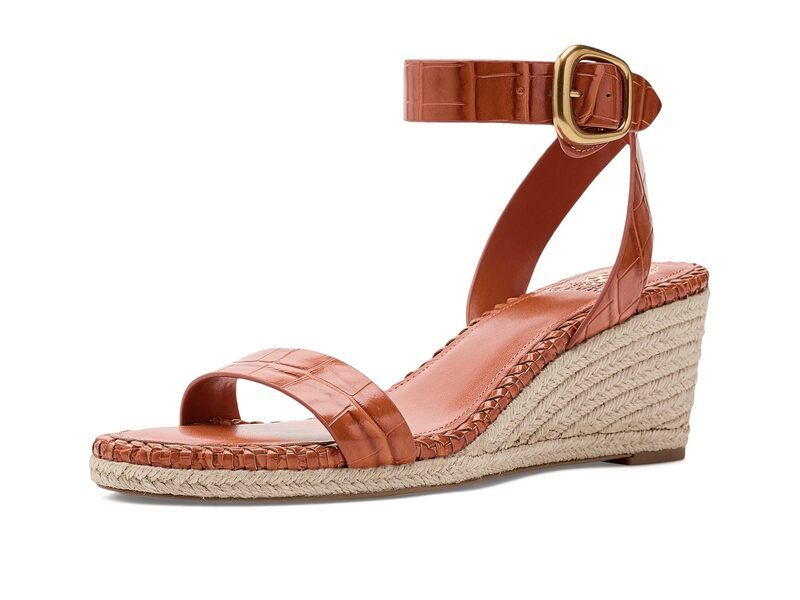 ヴィンスカムート レディース シューズ ヒール サンダル アンクル Vince Camuto Fainel Ankle Strap Espadrille Wedge Sandalsunset