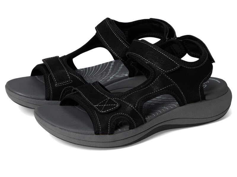 クラークス レディース シューズ サンダル Clarks Mira Bay Black Textile ブラック