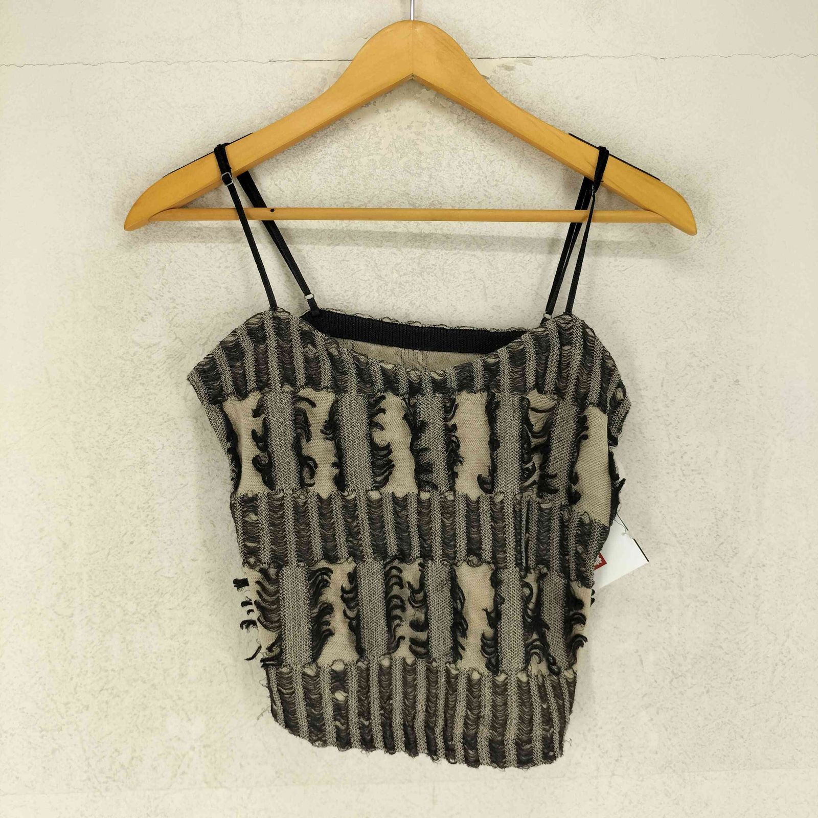 アメリ AMERI MANY WAY JACQUARD SHORT KNIT TOP レディース S