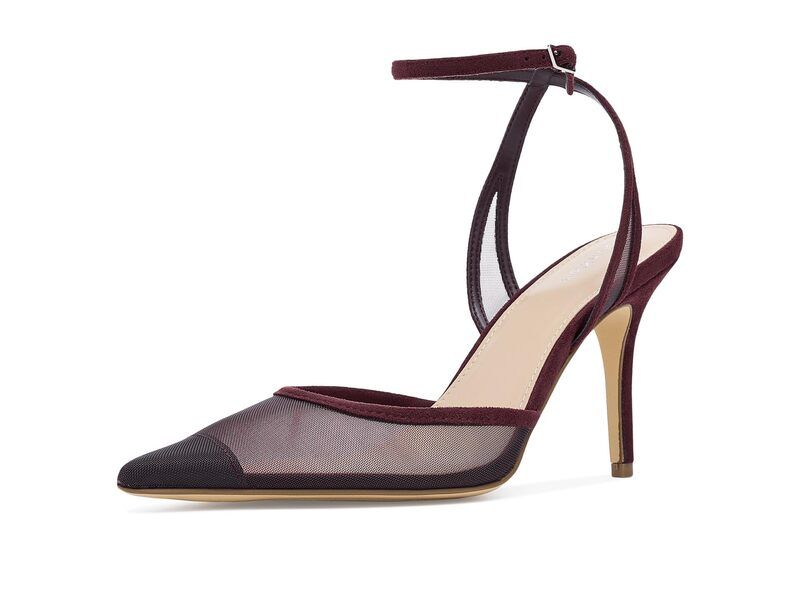 カルバンクライン レディース シューズ ヒール Calvin Klein Ozala Dark Red Mesh レッド