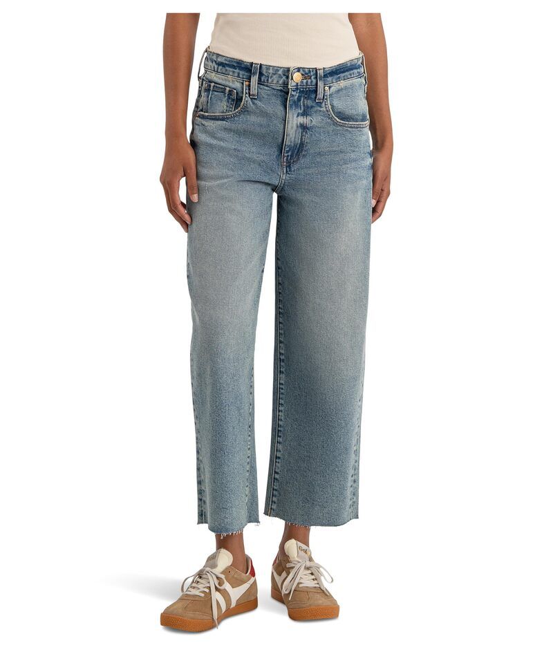 カットフロムザクロス レディース ボトムス デニムパンツ ワイドレッグ KUT from the Kloth Gwen HighRise Wide Leg Slouchy Raw Hem 5 Pock