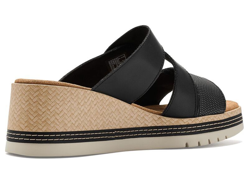 クラークス レディース シューズ ヒール Clarks Kidiki Cove Black Leather ブラック