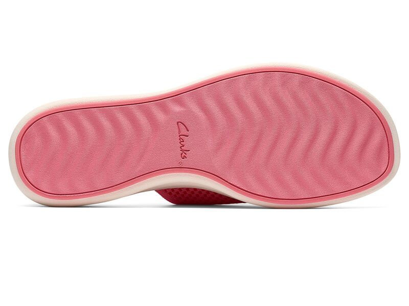 クラークス レディース シューズ ヒール Clarks Drift Faye Pink Textile ピンク