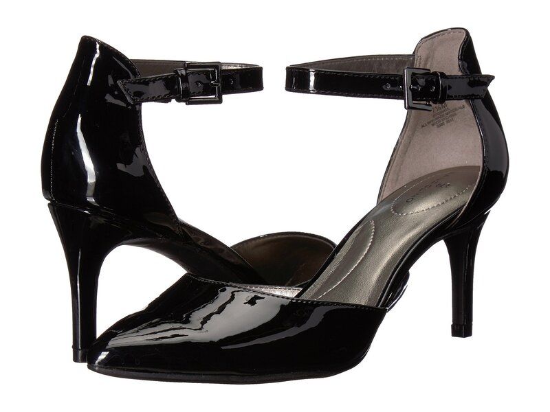バンドリーノ レディース シューズ ヒール Bandolino Ginata Black Sleek Patent PU ブラック