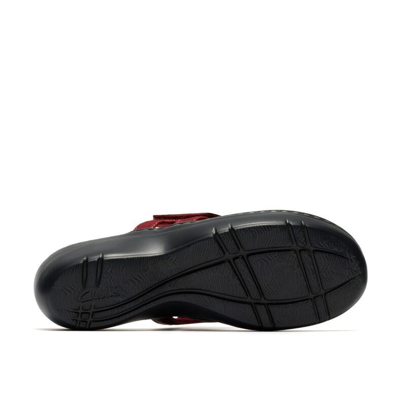 クラークス レディース シューズ ヒール Clarks Merliah 2 Kyla Red Combi Textile レッド