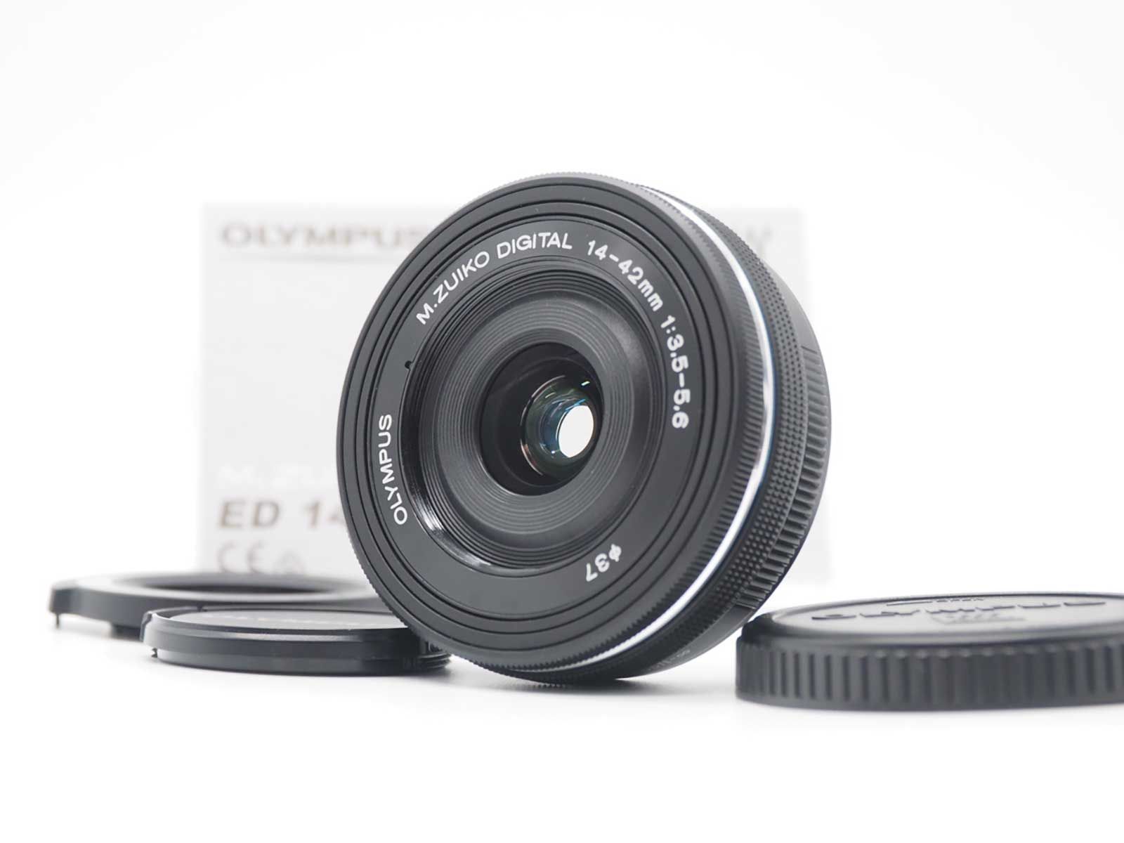 オリンパス Olympus M.Zuiko Digital ED 14-42mm f/3.5-5.6 EZ Lens Black [美品] #Z6380A